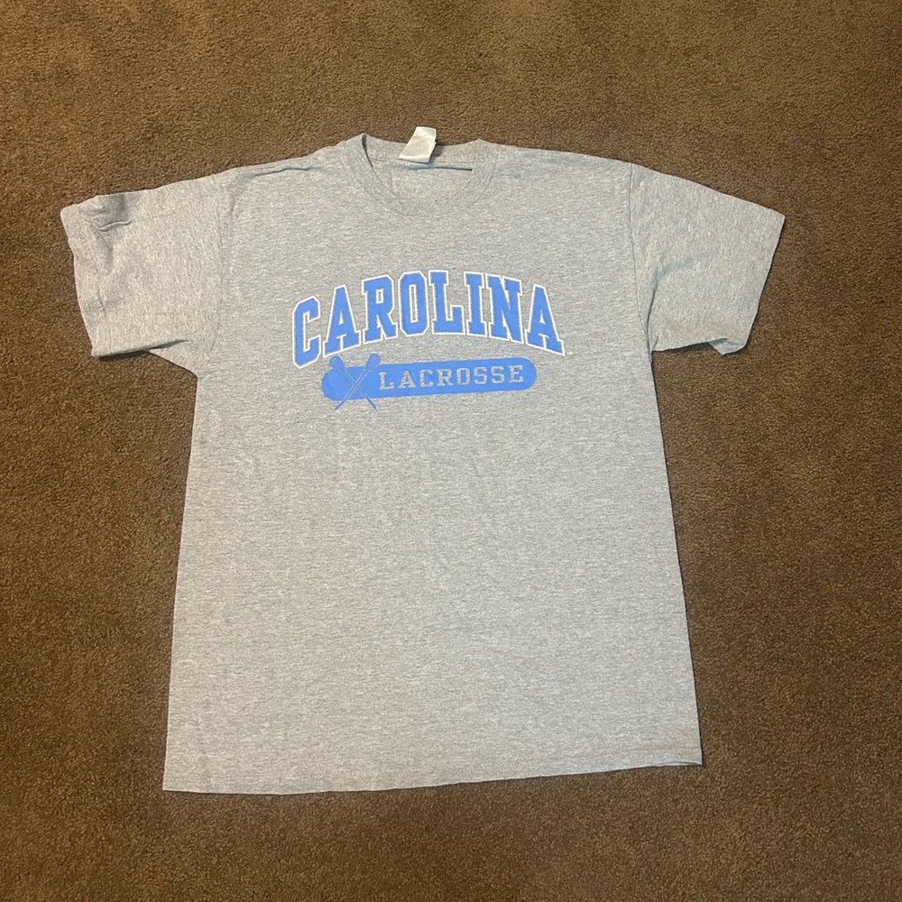 Gray Carolina Lacrosse T-Shirt UNC